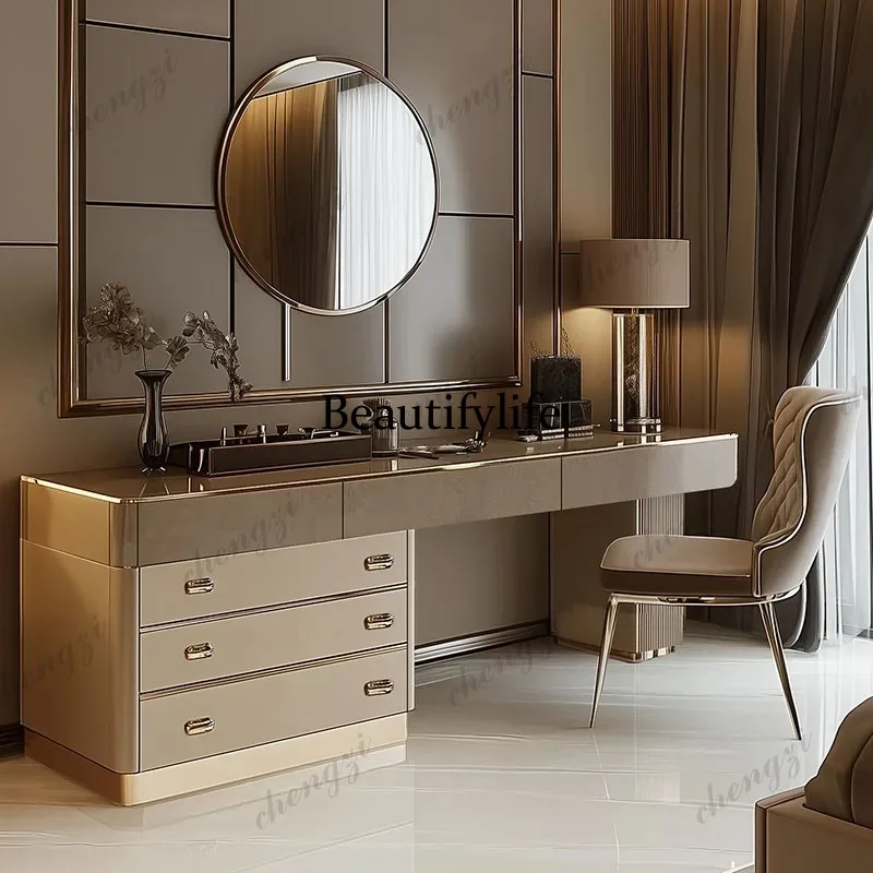 Beauty Makeup Vanity Set - طاولة زينة خشبية كاملة E182 بتصميم