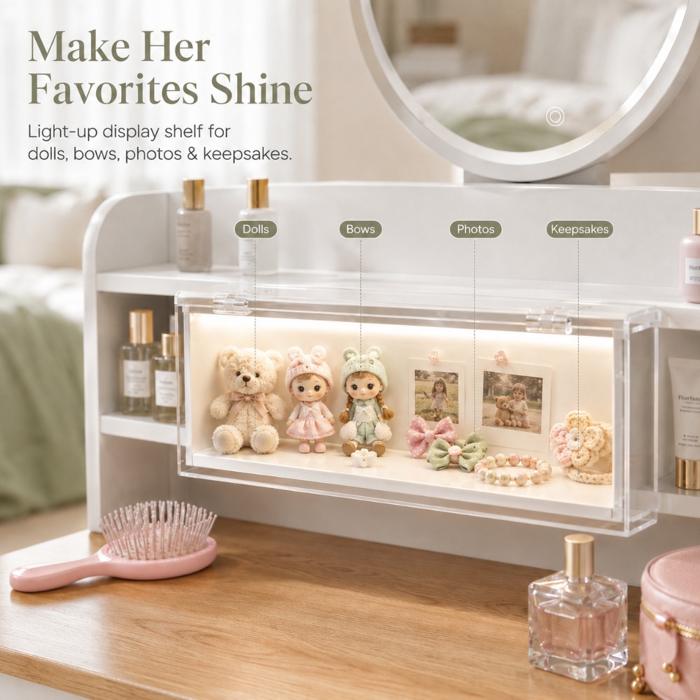 هدية مثالية لها، طاولة زينة خش - مراجعة Beauty Makeup Vanity Set وسعره